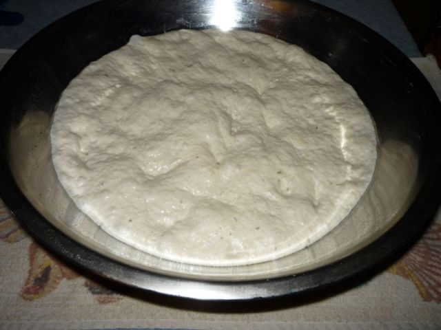 The ball of dough is now much larger.