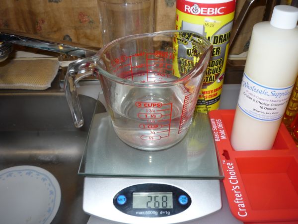 268 grams of water